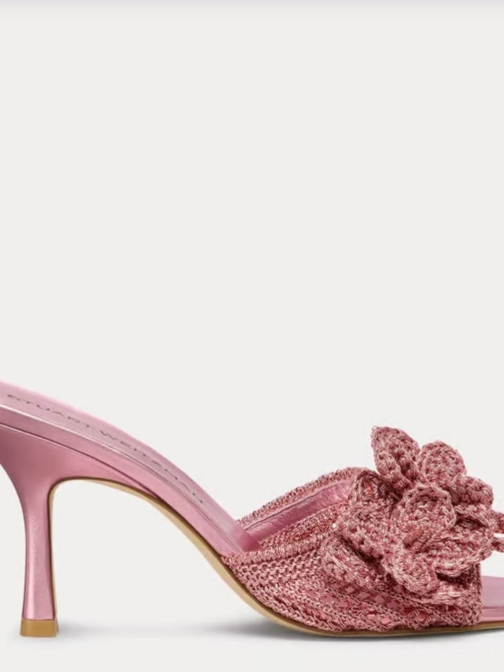 Stuart Weitzman Woven Slide Sandal 85